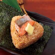 Grilled rice ball