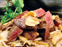 Teppan-yaki(cooked on a griddle)