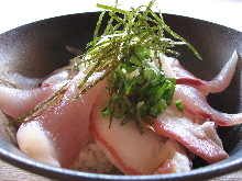 Seafood rice bowl