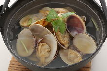 Manila clams steamed with sake