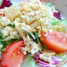 Yuba (tofu skin) salad