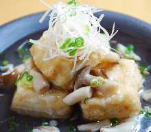 Tofu and vegetables with ankake sauce