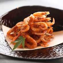 Fried prawns