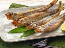 Seared shishamo smelt