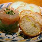 Salmon and avocado tartare