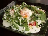 Caesar salad with slow-poached egg