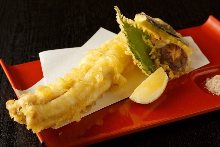 Conger eel tempura