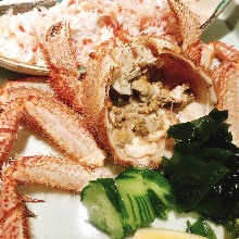 Boiled kegani (horsehair crab)