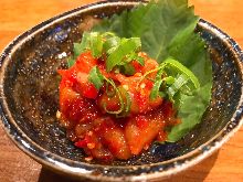 Chanja (Korean spicy marinated cod innards) Chanja (Korean spicy marinated cod innards)