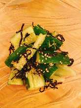 Smashed cucumber salad