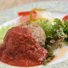 Stewed hamburg steak