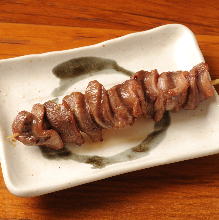 Grilled gizzard skewer