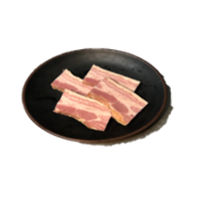 Thickly-cut bacon