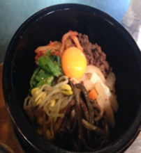 Stone grilled bibimbap