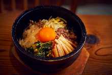 Stone grilled bibimbap