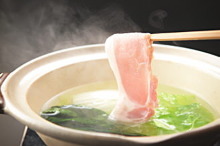 Pork and lettuce shabu-shabu