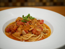 Pasta with dried mullet roe