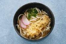 Wheat noodles with tempura