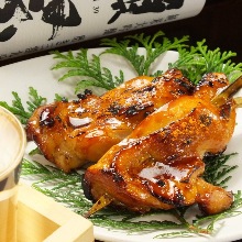 Grilled chicken skewer