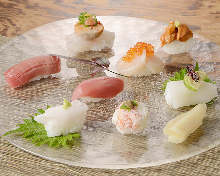 Assorted nigiri sushi