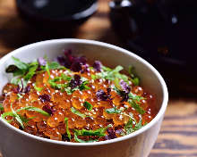 Salmon roe rice bowl