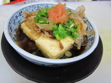 Deep-fried tofu in broth