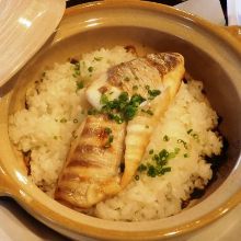 Minced sea bream and rice