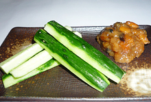 Cucumber with moromi miso