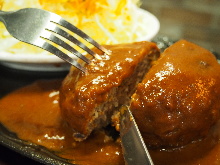 Stewed hamburg steak