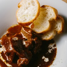 Simmered beef cheek