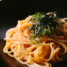 Spaghetti with mentaiko