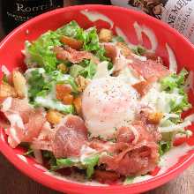 Raw ham salad