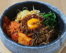 Stone grilled bibimbap