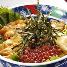 Sea urchin rice bowl