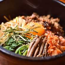 Stone grilled bibimbap