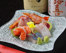 Assorted sashimi