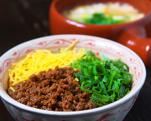 Soboro Gohan (seasoned ground meat rice)