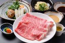 Wagyu beef shabu-shabu