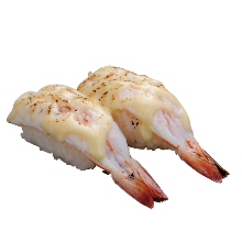 Seared shrimp