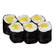 Pickled vegetable sushi rolls