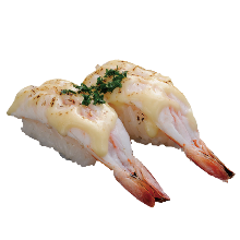 Seared shrimp