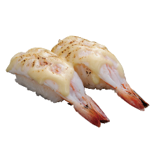 Seared shrimp