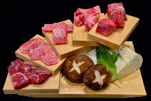 Assorted yakiniku, 5 kinds