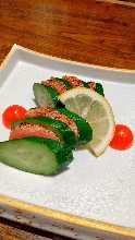 Seared spicy cod roe