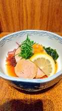 Monkfish liver with ponzu