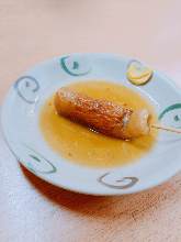 Tube-shaped fish-paste cake (a type of oden)