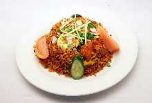 Seafood biryani