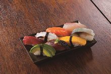 Assorted nigiri sushi