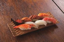 Assorted premium nigiri sushi
