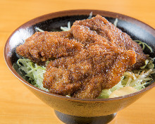 Sauce pork cutlet rice bowl